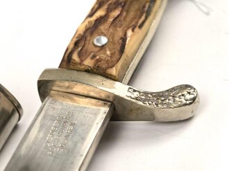 Polizei III.Reich, Extraseitengewehr von Weyersberg Solingen. Die Lederscheide nicht geschrumpft, guter Gesamtzustand