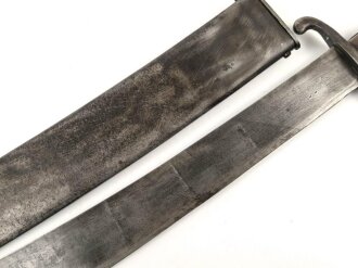 Luftwaffe Machete für die Seenotausrüstung in Flugzeugen. Hersteller Alcoso Solingen, die Scheide leider "gereinigt"