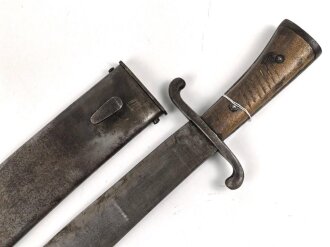 Luftwaffe Machete für die Seenotausrüstung in Flugzeugen. Hersteller Alcoso Solingen, die Scheide leider "gereinigt"