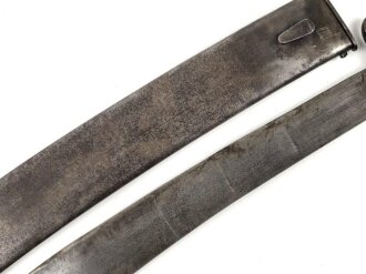 Luftwaffe Machete für die Seenotausrüstung in Flugzeugen. Hersteller Alcoso Solingen, die Scheide leider "gereinigt"