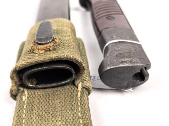 Wehrmacht, Seitengewehr M84/98 zum k98. Nummergleiches Stück von 43cul. Im Tropenkoppelschuh