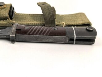 Wehrmacht, Seitengewehr M84/98 zum k98. Nummergleiches Stück von 43cul. Im Tropenkoppelschuh