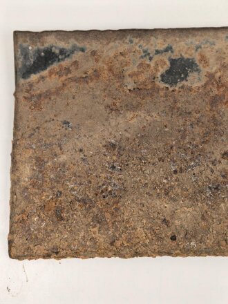 Luftschutz Emailleschild "Öffentlicher Sammel Schutzraum 150 Personen" Maße 39 x 80cm, ungereinigtes Stück