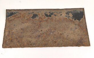 Luftschutz Emailleschild "Öffentlicher Sammel Schutzraum 150 Personen" Maße 39 x 80cm, ungereinigtes Stück