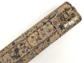 Doppellaufbehälter MG34 der Wehrmacht. Originallack, vermutlich Wasserfund, diverse kleiner Löcher