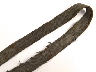 Teil eines Trageriemen für einen Laufbehälter der Wehrmacht, getragenes Stück