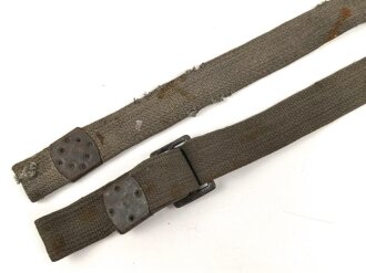 Trageriemen für einen Laufbehälter der Wehrmacht, getragenes Stück