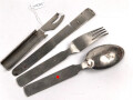 Vierteiliges Besteck Wehrmacht, Hersteller ESM, ungereinigt