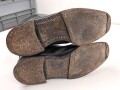 Paar Stiefel für Offiziere der Wehrmacht. getragenes Paar, ungereinigt, Sohlenlänge 31cm