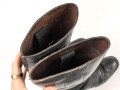 Paar Stiefel für Offiziere der Wehrmacht. getragenes Paar, ungereinigt, Sohlenlänge 31cm
