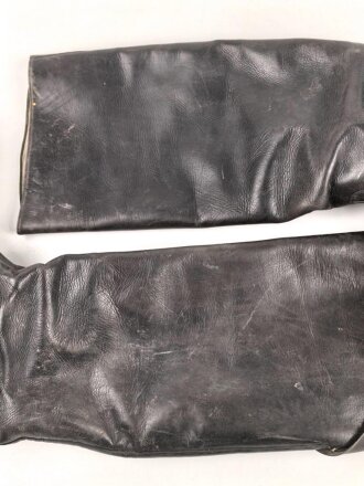 Paar Stiefel für Unteroffiziere der Wehrmacht. getragenes Paar, ungereinigt, Sohlenlänge 30cm