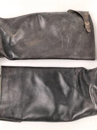 Paar Stiefel für Unteroffiziere der Wehrmacht. getragenes Paar, ungereinigt, Sohlenlänge 30cm