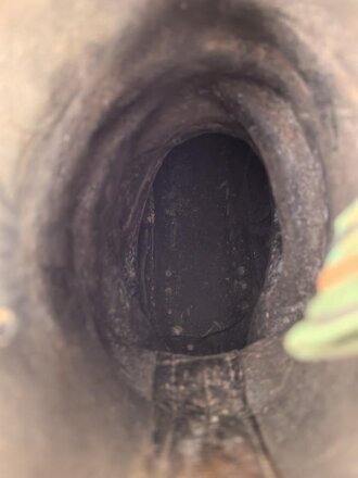 Paar Stiefel für Mannschaften der Wehrmacht. getragenes Paar, ungereinigt, Sohlenlänge 31cm