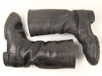 Paar Stiefel für Mannschaften der Wehrmacht. getragenes Paar, ungereinigt, Sohlenlänge 31cm
