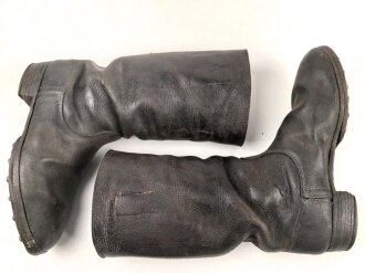 Paar Stiefel für Mannschaften der Wehrmacht. getragenes Paar, ungereinigt, Sohlenlänge 31cm