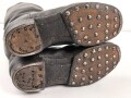 Paar Stiefel für Mannschaften der Wehrmacht. getragenes Paar, ungereinigt, Sohlenlänge 31cm