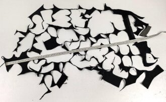 Konvolut Reste von Uniformtuch Panzertruppe / NSKK / Deutsches Jungvolk. Ideal zum Reparieren von kleineren Fehlstellen