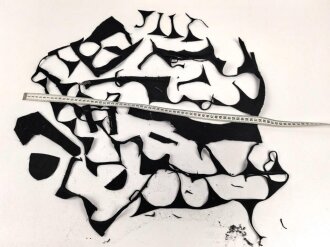 Konvolut Reste von Uniformtuch Panzertruppe / NSKK / Deutsches Jungvolk. Ideal zum Reparieren von kleineren Fehlstellen