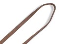 Querriemen für die Uniform, braunes Leder.   Mit den zugehörigen Aufschiebeschlaufen. Gesamtlänge mit Schlaufen 116cm