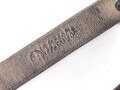 Querriemen für die Uniform, braunes Leder.   RZM markiert, ein Karabiner defekt, Gesamtlänge 84cm