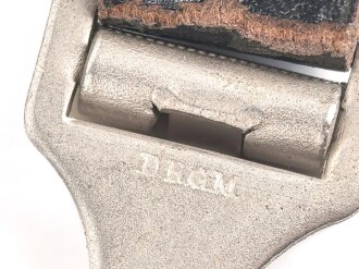 Querriemen für die Uniform, schwarzes Leder.  Gesamtlänge 84cm