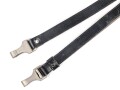 Querriemen für die Uniform, schwarzes Leder.  Gesamtlänge 84cm