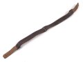 Brauner Lederriemen für eine Schaftmütze III.Reich. Ungereinigt. Gesamtlänge 32cm
