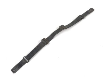 Lackleder Riemen für eine Schirmmütze für Mannschaften III.Reich. Ungereinigt. Gesamtlänge 33,5cm