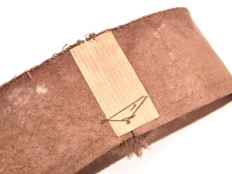 Schweißleder für ein Kopfbedeckung aus der Zeit des III.Reich.  Höhe 45mm, Durchmesser 56cm
