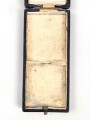 Verleihungsetui zum Ehrenkreuz der Deutschen Mutter in gold. Hersteller Zimmermann Pforzheim, Schiesst nicht