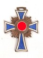 Miniatur 21mm zum Ehrenkreuz der Deutschen Mutter in bronze. Sehr guter Zustand