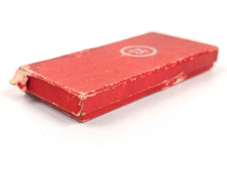 Etui zum Treudienst Ehrenzeichen für 25 Jahre. Hersteller Roman Palme Gablonz