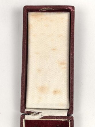 Etui für die Medaille zur Erinnerung an den 1. Oktober 1938 (Anschluss Sudetenland). Entnazifiziert