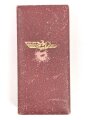 Etui für die Medaille zur Erinnerung an den 1. Oktober 1938 (Anschluss Sudetenland). Entnazifiziert