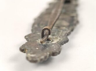 Nahkampfspange in silber, Hersteller Juncker Berlin, wohl guter Bodenfund