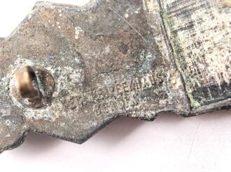 Nahkampfspange in silber, Hersteller Juncker Berlin, wohl guter Bodenfund