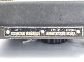 Luftwaffe, Reihenabwurfautomat RAB 14d, Fl 50943. Verbaut unter anderem in Junkers Ju 88, Ju 188, Dornier Do 17, Do 217. Originallack, guter Gesamtzustand, Funktion nicht geprüft