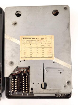 Luftwaffe, Reihenabwurfautomat RAB 14d, Fl 50943. Verbaut unter anderem in Junkers Ju 88, Ju 188, Dornier Do 17, Do 217. Originallack, guter Gesamtzustand, Funktion nicht geprüft