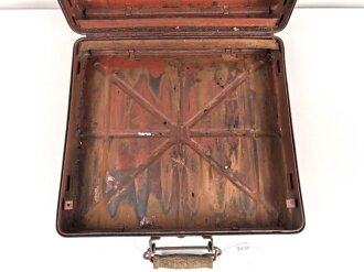 Wehrmacht Transportkasten für 3,7cm Flak 18 Patronen. Originallack, ungereinigtes Stück