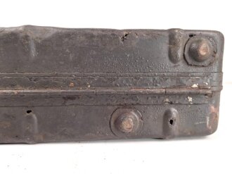Wehrmacht Transportkasten für 3,7cm Flak 18 Patronen. Originallack, ungereinigtes Stück