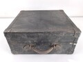 U.S. Army, Transportkasten höchstwahrscheinlich aus der Zeit des 2. Weltkrieg. Sc hwarz überlackiertes Stück, 39 x 43 x 19,5cm