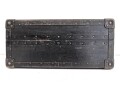 U.S. Army, Transportkasten höchstwahrscheinlich aus der Zeit des 2. Weltkrieg. Sc hwarz überlackiertes Stück, 39 x 43 x 19,5cm
