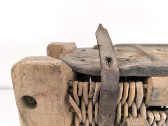 Transportkorb Wehrmacht für Kartuschen leichte Feldhaubitze 18, ungereinigtes Stück