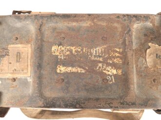 Transportkorb Wehrmacht für Kartuschen leichte Feldhaubitze 18, ungereinigtes Stück