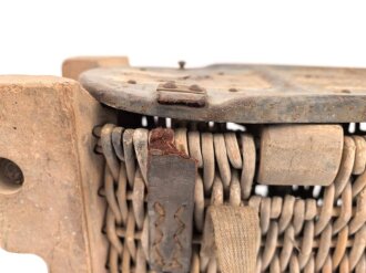 Transportkorb Wehrmacht für Kartuschen leichte Feldhaubitze 18, ungereinigtes Stück