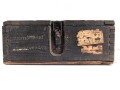 Transportkasten " Kartusche schweres Infanterie Gesc hütz 33 für 15cm Stielgranate 42"  Originallack, ungereinigt