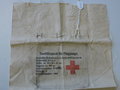 Hülle zum Sanitätspack für Flugzeuge datiert 1943, seltenes Originalstück