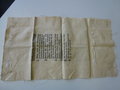 Hülle zum Sanitätspack für Flugzeuge datiert 1943, seltenes Originalstück