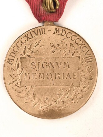k.u.k. Österreich, Jubiläumsmedaille 1898 " Signum Memoriae"  bronze, an Dreiecksband