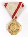 k.u.k. Österreich, Jubiläumskreuz 1908, bronze vergoldet, am Dreiecksband